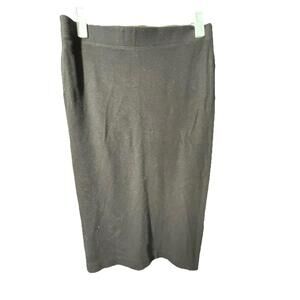 VINCE Black Stretch Jersey Knit Pull On Pencil Skirt Work Women’s Sz Small